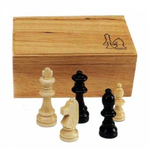 Ajedrez y damas - Fichas de ajedrez madera grandes 